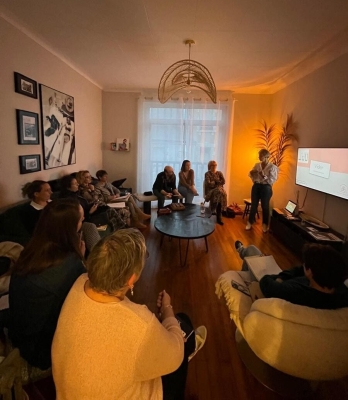 Photo de la conférence donnée à la villa rosalie pour des professionnels